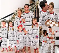 2022 क्रिसमस पजामा परिवार माँ और मुझे नाइटवियर पजामा सेट बच्चों के लाल प्लेड लंबी आस्तीन जोड़ों क्रिसमस परिवार पजामा