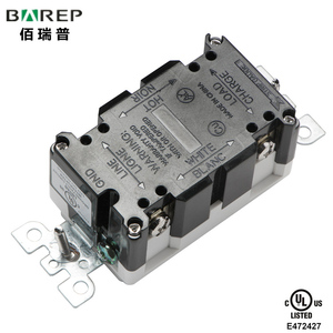 BAS-003 20amp gfci ổ cắm chống giả mạo dẫn chỉ số, tự kiểm tra, trang trí tấm Tường và ốc vít bao gồm, UL được liệt kê - Product Image 4