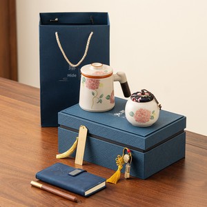 Tazza <span class=keywords><strong>da</strong></span> tè Ruyao Retro Ru Kiln con filtro separatore tè-acqua e coperchio, in ceramica stile cinese moderno, per ufficio e casa - Product Image 3