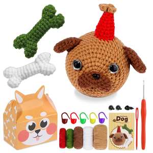 Set de Colección de Animales de Ganchillo Hechos a Mano, Surtido de Personajes Amigurumi, Paquete Variado, Serie Coordinada, Caja con Variedad de Modelos - Product Image 1