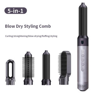 High Speed <b>5</b> <b>In</b> <b>1</b> Ionic High Speed Hair Dryer Brush Blow Dryer <b>Hot</b> <b>Air</b> Brush Fluffy Hair Styling Tools Hair Dryer <b>Air</b> <b>Styler</b> - Product Image 2