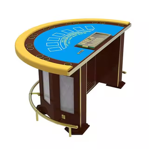 New Design Half Black <b>Blackjack</b> <b>Table</b> Customizable <b>High</b> <b>Quality</b> Professional Casino <b>Quality</b> MDF/Wood/Metal/Stainless Steel - Product Image 1