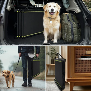 <span class=keywords><strong>Outdoor</strong></span> Auto Teleskop-Hunderampe Leiter Metall Faltbare Haustier Ein- und Ausstiegs-Hilfe - Product Image 4