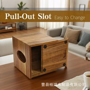 Caja de pañuelos de madera maciza con soporte para plantas y difusor, organizador de almacenamiento de escritorio, decoración multiusos para el hogar - Product Image 2