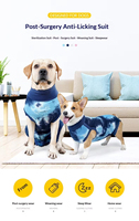 Combinaison post-opératoire respirante en coton pour chien, pour stérilisation, pour chiens de petite et moyenne taille, motif tie-dye, usage quotidien, produit pour la maison