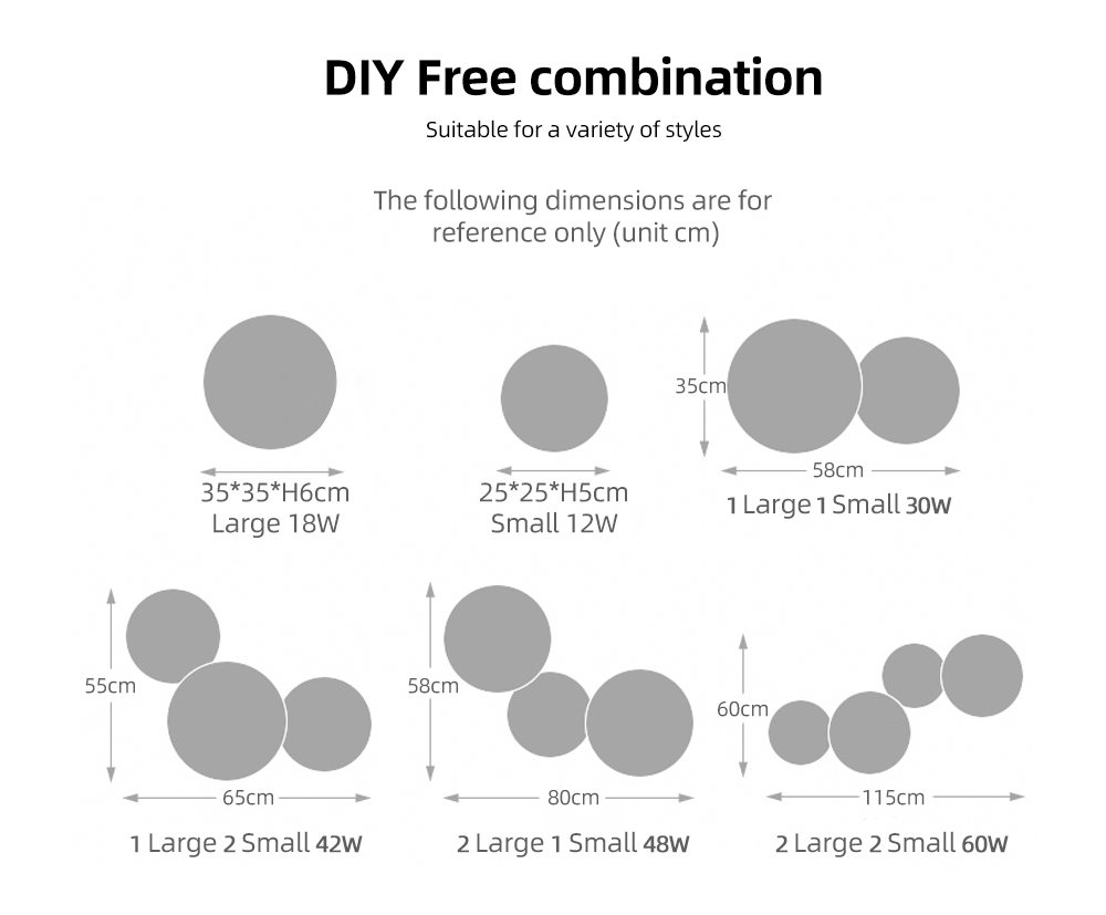 Modern Circle wall light Indoor Home Corridor Living Room Decorative Nordic led background wall lamp