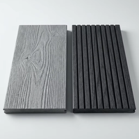 Plancher creux WPC de haute qualité à grain de bois 3D, surface lisse et résistante, idéal pour les espaces de loisirs.