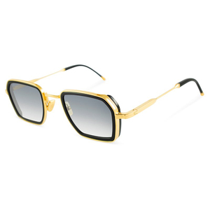 Gafas de Sol Lmamba con Logotipo Personalizado, Montura Metálica Cuadrada Retro, Lentes Grandes Vintage, Gafas de Sol Polarizadas de Acetato de Alta Calidad para Hombre y Mujer - Product Image 3