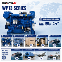 Moteur diesel marin à rampe commune WEICHAI WP13C550-21E121 de 550 CV, 405 kW, 2100 tr/min, 12,54 L pour la propulsion principale des navires de travail et de transport de marchandises