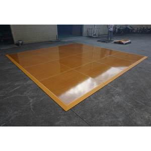 Plancher de danse en bois pour mariage, portable, intérieur/extérieur, revêtement stratifié - Product Image 2