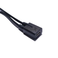 Cable adaptador micro USB hembra a 2x macho |   33 cm |   Divisor de Carga Rápida 3A para Teléfonos, Tabletas, Impresoras y Computadoras
