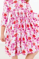 Robe d'été personnalisée en bambou pour enfants filles, vente directe usine, robes de demoiselles d'honneur à volants pour mariage