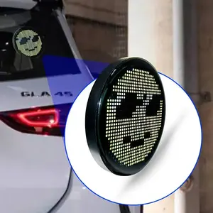 Écran LED pour pare-brise de voiture HI.GROOM, émoticônes lumineuses, contrôle par application Bluetooth, texte, image, GIF, dessin DIY, interaction - Product Image 1