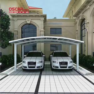 Structure en alliage d'aluminium avec <span class=keywords><strong>vitrage</strong></span> en polycarbonate, abri de jardin portable et durable pour parking extérieur, patio, jardin, carport - Product Image 1