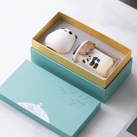 Théière en céramique moderne de luxe, écologique, 600 ml, avec 2 tasses à thé, coffret cadeau, vente chaude personnalisée