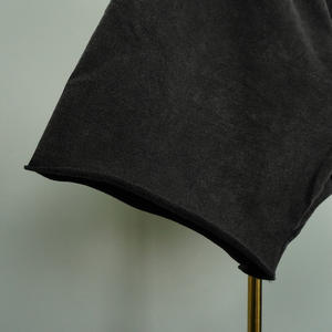 Custom Logo Cotton Acid Washed <b>Men'S</b> <b>Shorts</b>, <b>Elastic</b> <b>Waist</b> French Terry <b>Mens</b> <b>Shorts</b> <b>With</b> Drawstring - Product Image 4