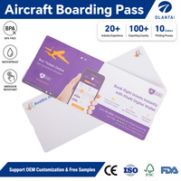 Carte d'embarquement personnalisée pour compagnies aériennes, carte de billet vierge ATB, carte d'embarquement pour comptoir de check-in aéroportuaire, billet de porte d'embarquement en papier, vente en gros