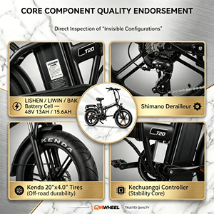 Q30 Vélo Électrique Pliable 20" Fat Bike 48V13Ah Freins Hydrauliques Adulte 40KM 100KG Max - Product Image 5