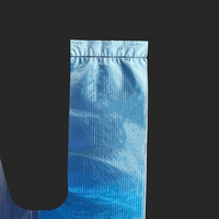 Sacs de courses en plastique bleu solide jetables personnalisés, sacs en plastique HDPE pour supermarché et épicerie