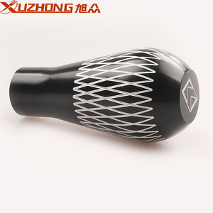 Pommeau de levier de vitesse de voiture en alliage d'aluminium noir, fileté M8 M10, ergonomique, longueur 90 mm - Product Image 2