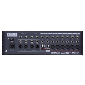 Mezclador de Audio MJ-12 de <span class=keywords><strong>16</strong></span> Efectos de Sonido, Preamplificador de Micrófono de 12 Canales en Interfaz de Rack 3U - Product Image 4