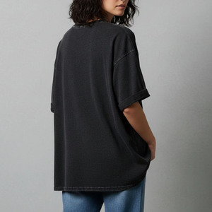 Hot Sale 100% Cotton Crew Neck Women's T-<b>shirt</b> Custom Printed Eco-Friendly Summer Casual Oversized Loose Fit Street Wear <b>Tee</b> - Product Image 4