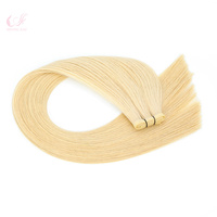 Extensions de cheveux russes double trame, double épaisseur, tissées à la machine, les plus vendues, mèches de cheveux Remy pour salon