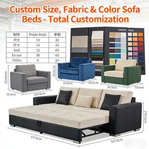 Canapé <span class=keywords><strong>convertible</strong></span> moderne 3 places avec cadre métallique, tissu inclinable, pliable, extensible, rangement, housse amovible et lavable pour salon - Product Image 6