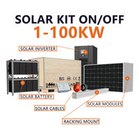 Kit de panneaux solaires homologué CE 8 kW, 6 kW, 10 kW, système solaire complet pour maison hors réseau, hybride, avec onduleur Growatt SRNE Solis Goodwe