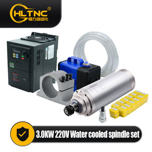 380V 220V circulaire refroidissement par eau CNC broche 3KW ER20 24000 tr/min 3KW Kit de broche refroidi à l'eau - Product Image 3