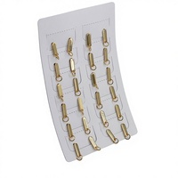 Boucles d'oreilles clous rectangulaires mignonnes en acier inoxydable plaqué or 18 carats Gaovo, fournitures de fabrication de bijoux DIY unisexe pour fêtes et cadeaux