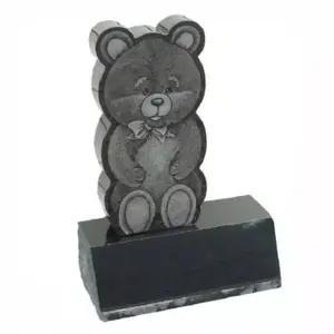 Custom Design Nature Granite Teddy Bear Baby Grave Headstones Prices