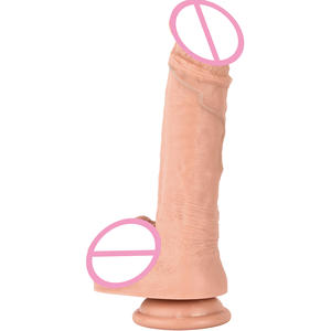 Juguete sexual consolador realista grande largo casero flexible clon normal erecto popular mejor consolador con ventosa juguetes sexuales - Product Image 6