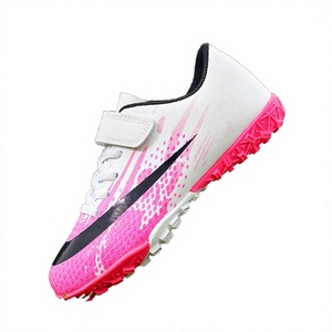 Chaussures de football à tige basse, crampons de futsal FG HG TF, semelle intérieure en caoutchouc pour l'hiver, baskets de sport pour hommes à fermeture auto-agrippante - Product Image 3