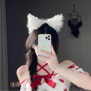 ที่คาดผมหูแมวขนฟูสุดน่ารัก สไตล์สัตว์น่ารัก เหมาะสำหรับไลฟ์สดและถ่ายภาพ สไตล์เซ็กซี่ - Product Image 4
