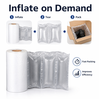 Film d'emballage en PE léger avec coussin gonflable pour le remplissage des videurs de cartons, conception à déchirure facile, tailles personnalisables