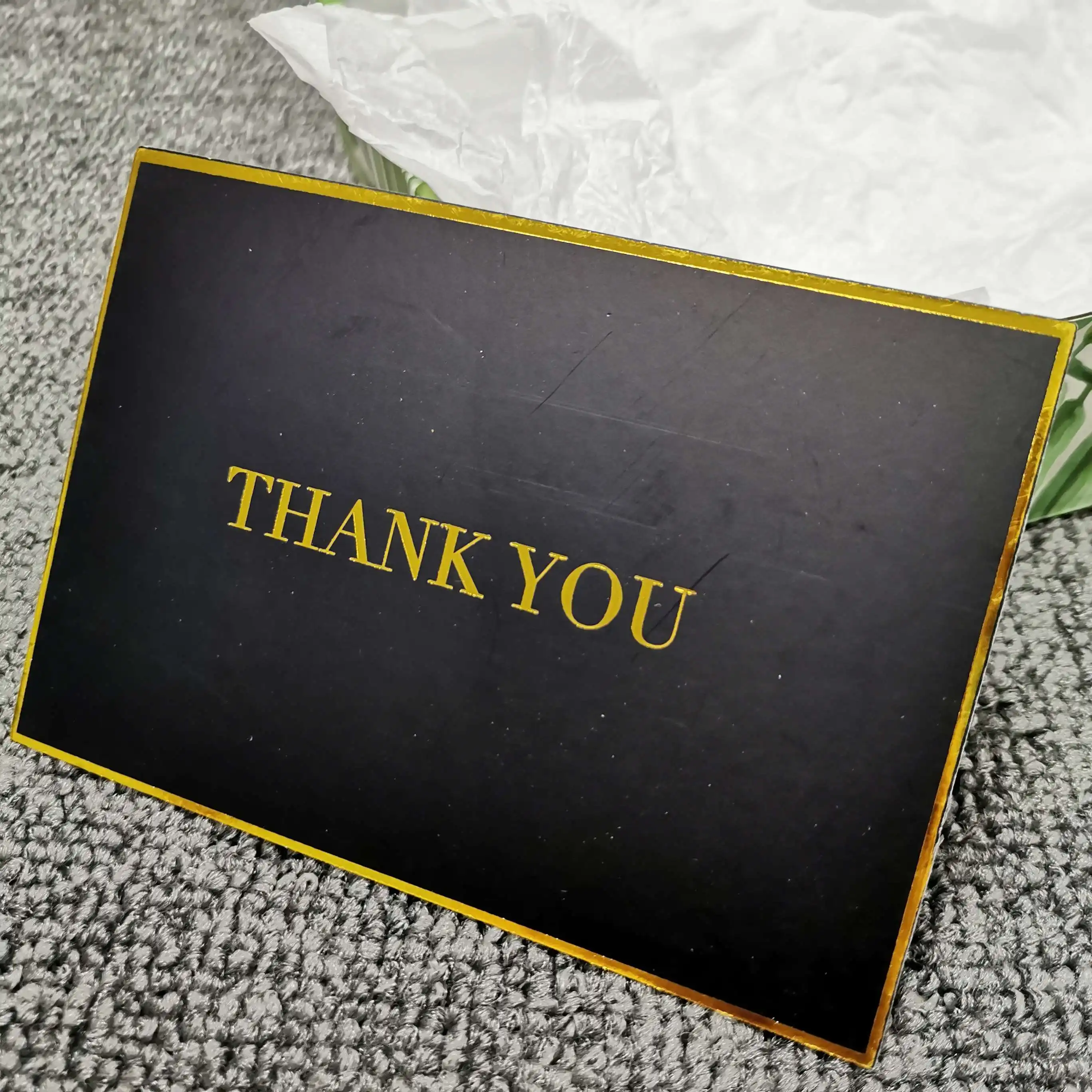 Custom Thankyou Card Hot Sales Company Postcard With Luxury Printing Thank You For Shopping Card Wholesale