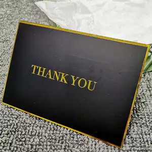 Carta di ringraziamento personalizzata cartolina di vendita calda della società con stampa di lusso grazie per la carta di Shopping all'ingrosso - Product Image 1