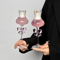 Verre à champagne créatif en forme de nœud papillon - Verre highball de style coréen - Verre à cocktail - Verre à champagne