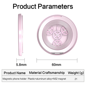 Supporto per anello pieghevole magnetico multifunzione in metallo con supporto per Desktop o portatile con impugnatura per le dita - Product Image 6