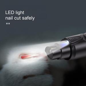 Silent Rechargeable Led Light Pet Electric Nail Grinder For <b>Dogs</b> Soft Quiet Professional For Pet Custom Logo New Arrival - Product Image 5
