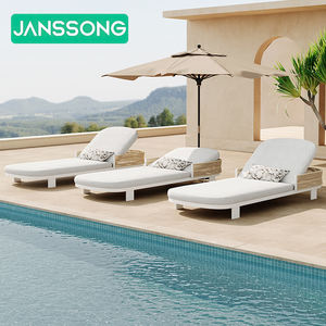 Chaises longues d'extérieur en aluminium, lit de jour en métal, mobilier de patio, chaise longue de plage, lit de repos, mobilier d'extérieur, lit de soleil - Product Image 5