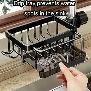 Kitchen <b>Sink</b> Faucet Organizer Multifunction <b>Sponge</b> <b>Holder</b> <b>for</b> Kitchen <b>Sink</b> Adjustable <b>Holder</b> Over Faucet <b>for</b> Round Water Pipe - Product Image 4