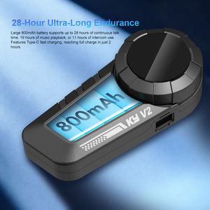 프리드콘 KY V2 두 사람이 타고 다닐 수 있는 원활한 연결, 블루투스 6.0 헬멧 인터콤, 혼합 오디오 통화 및 온라인 음악 - Product Image 5