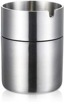 Cendrier de jardin en acier inoxydable résistant aux intempéries, durable, résistant à la corrosion, porte-cigarettes d'extérieur avec couvercle pour patio, pelouse, terrasse