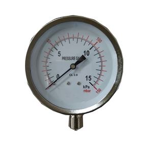 उच्च गुणवत्ता 75mm स्टेनलेस स्टील <span class=keywords><strong>150</strong></span> mbar कम दबाव नापने का यंत्र - Product Image 1