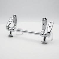 Charnières de siège de toilette en alliage de zinc à fixation par le bas pour salle de bain, installation facile et garantie 1 an
