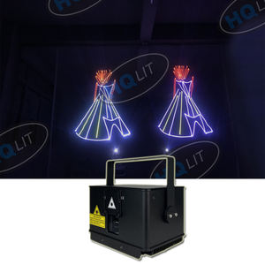 Laser de scène couleur pleine gamme avec contrôle ILDA DMX et application mobile, effet d'animation 3D, pour DJ, club, soirée, bar - Product Image 3