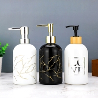 Savon pour le corps et shampoing pour hôtel et séjour chez l'habitant, flacon en verre vide pour lotion pressée, nettoyant pour les mains ménager, ensembles de salle de bain