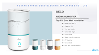 Mini humidificateur ultrasonique pour la maison et l'hôtel, capacité de 3 à 5 L, fonctionnement silencieux <36 dB, fonction de minuterie